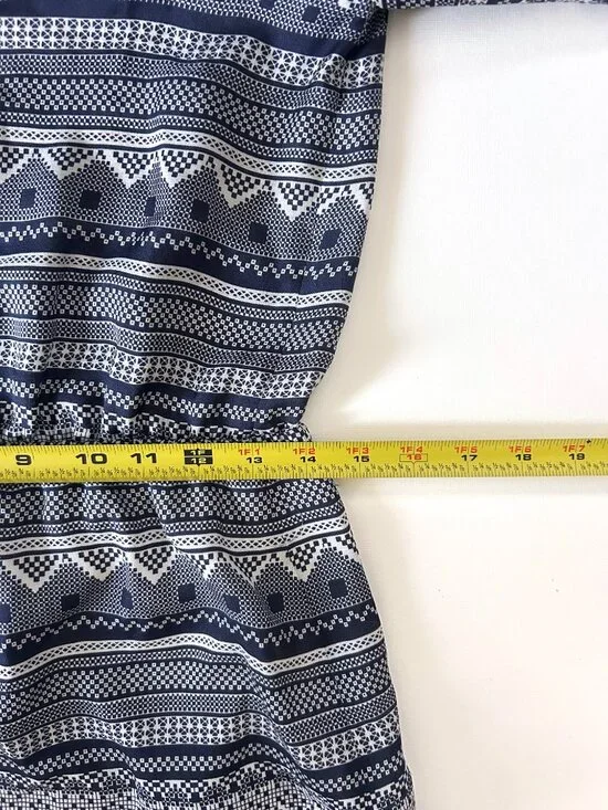 Veronica Beard Silk Agathe Mini Dress Size 0 Prussian Blue Ruffle Boho Bohemian - Picture 7 of 12